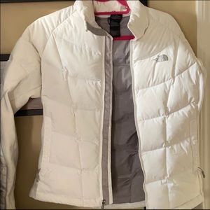 The Northface Summit Series White puffer jacket